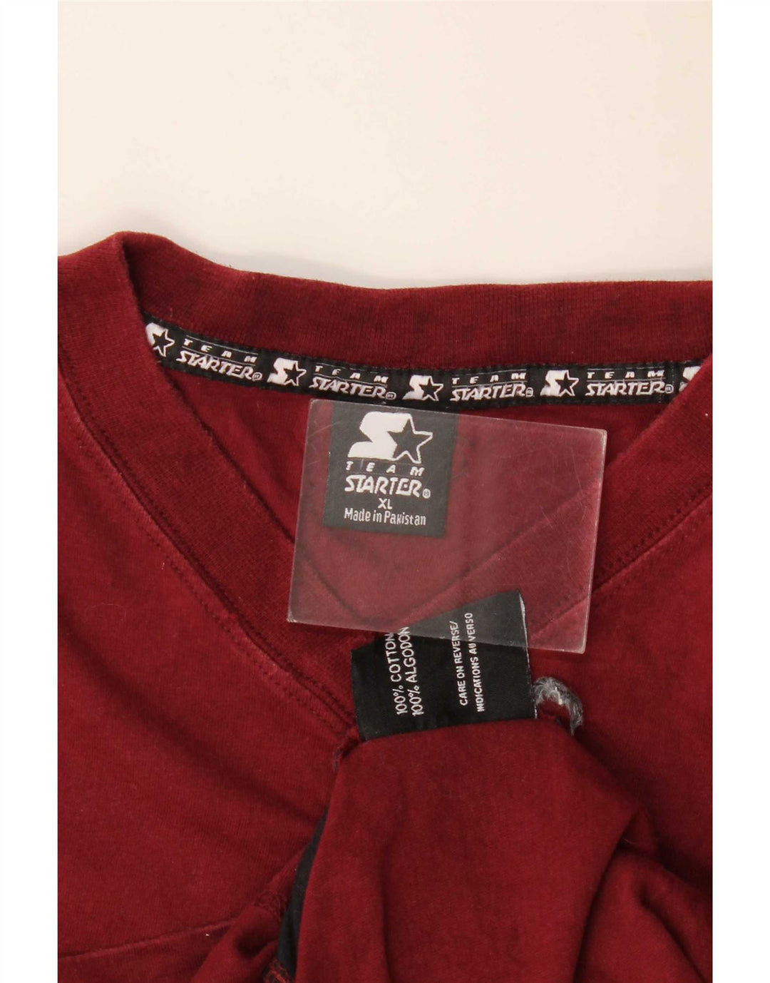 Canotta da uomo Starter XL in cotone bordeaux