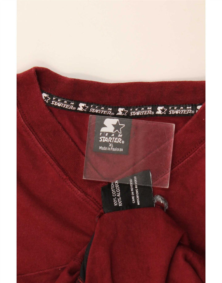 Canotta da uomo Starter XL in cotone bordeaux