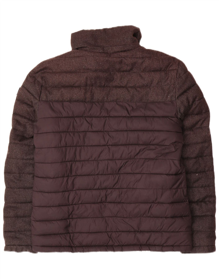 Giacca imbottita da uomo Superdry UK 38 poliestere nero medio