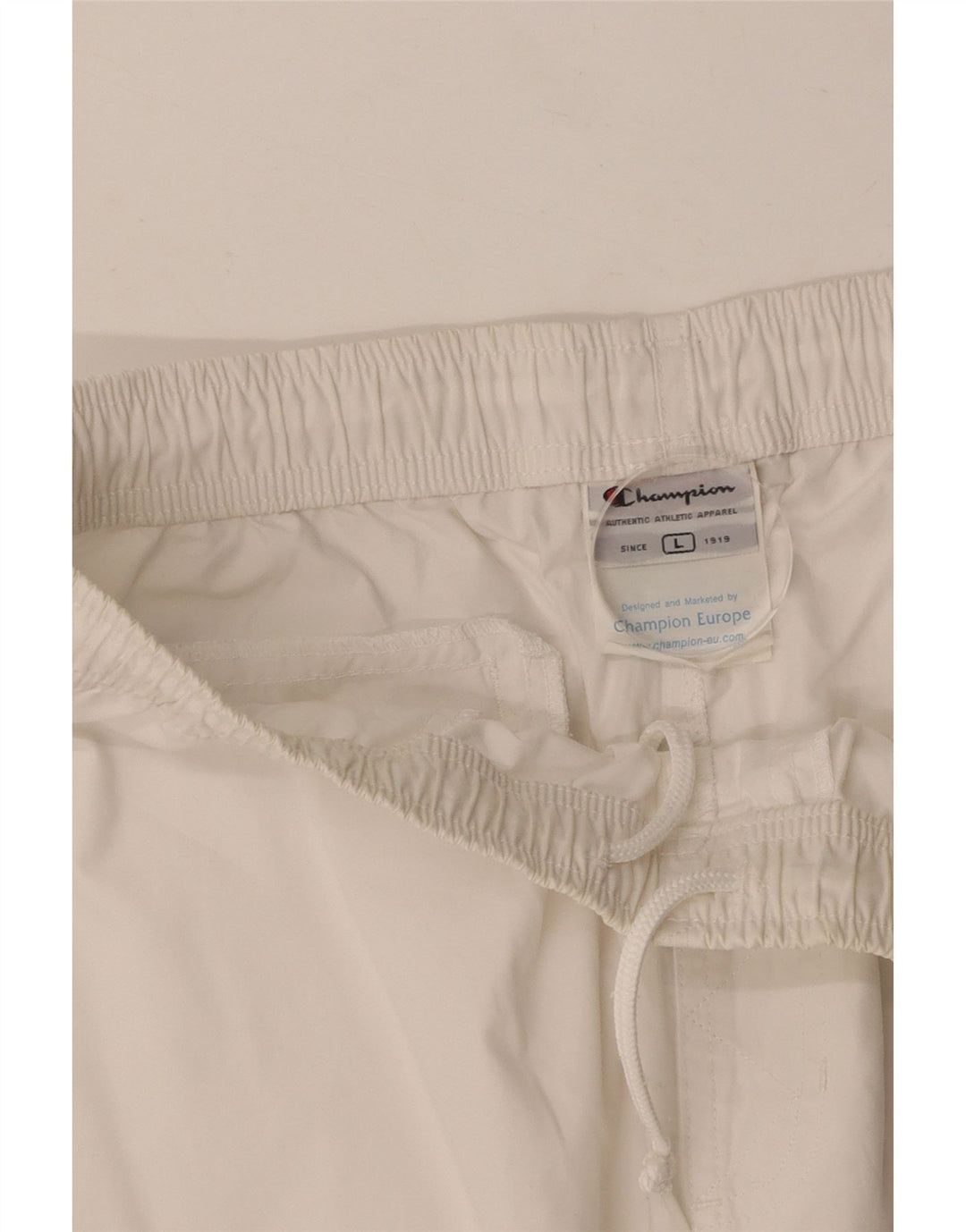 CHAMPION Pantaloni da tuta Capri da uomo grandi in cotone bianco