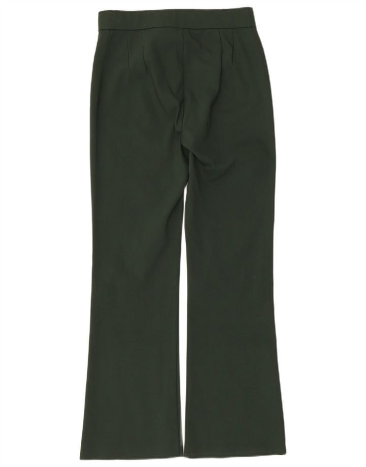 Pantaloni casual ZARA da donna Bootcut piccoli W26 L25 cotone verde