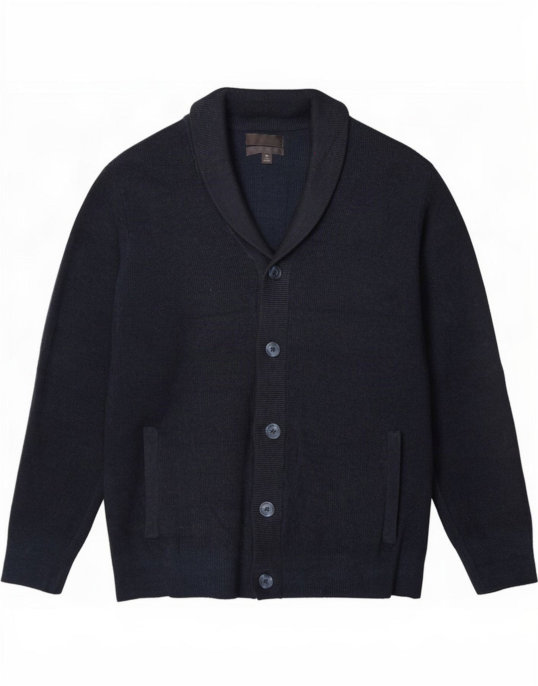 Maglione cardigan da uomo Marks & Spencer XL poliestere blu navy