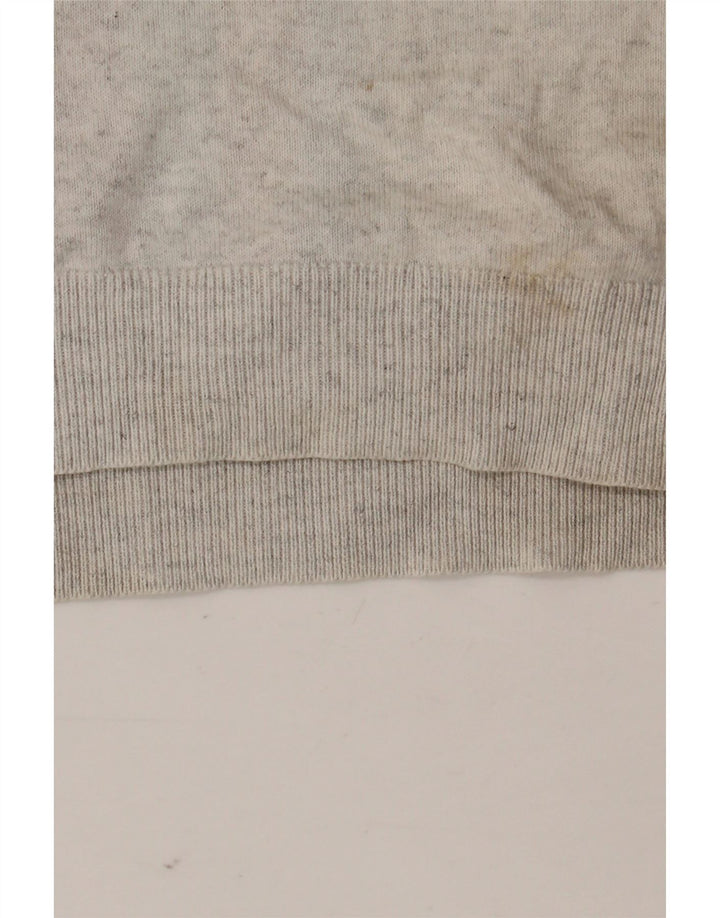 Polo da uomo Marks & Spencer grande in cotone a righe grigie