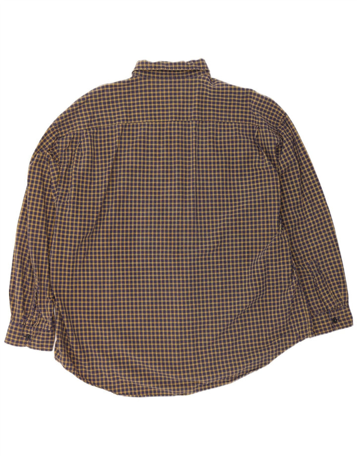 Camicia da uomo Nautica 2XL in cotone a quadri blu navy