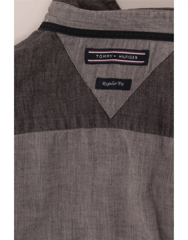 Camicia da uomo vestibilità regolare Tommy Hilfiger grigio medio