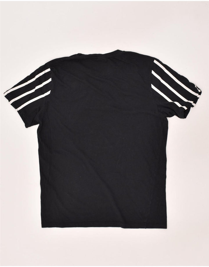 JACK & JONES Mens T-Shirt Top Large Black Cotton | Vintage Jack & Jones | Thrift | Second-Hand Jack & Jones | Used Clothing | Messina Hembry 