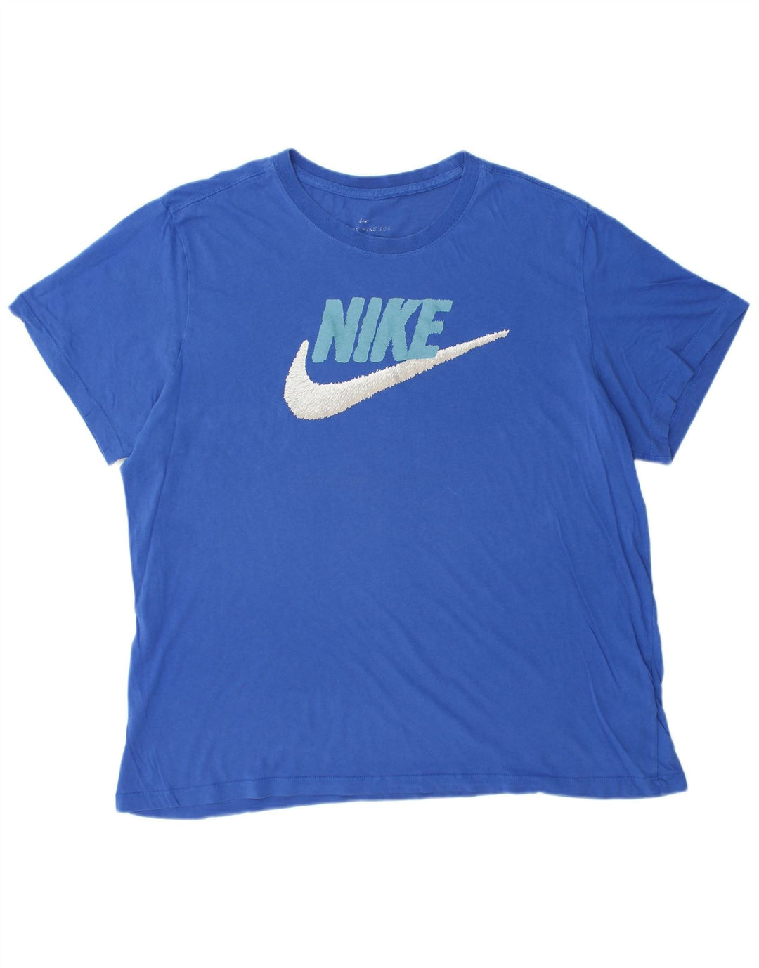 T-shirt grafica da uomo NIKE Top XL in cotone blu