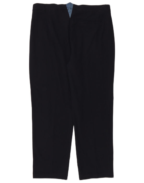 Pantaloni chino affusolati da donna Marks & Spencer UK 14 Large W36 L28 Blu navy