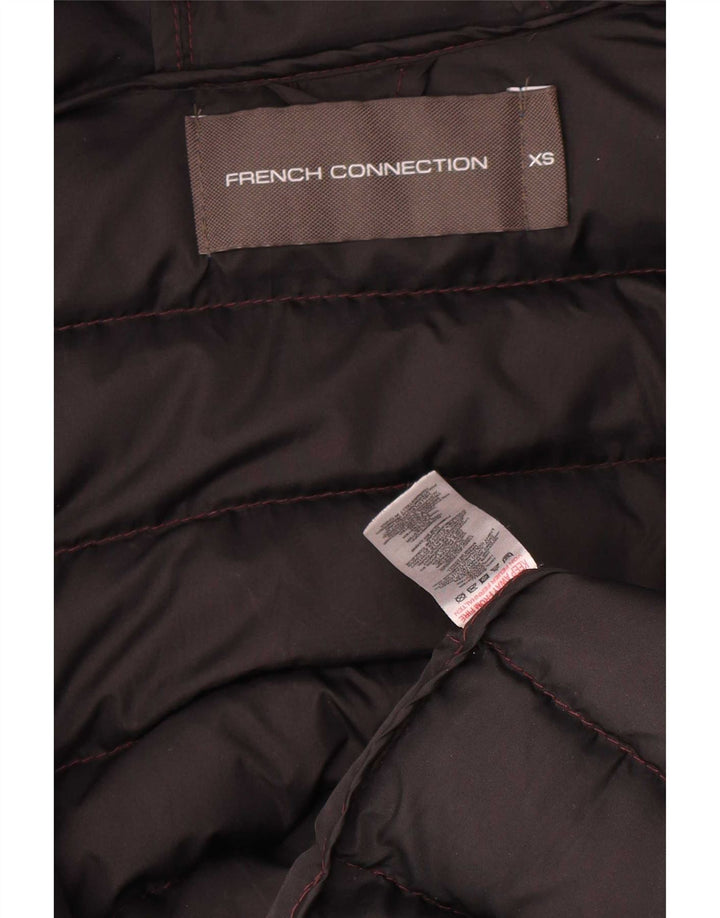 Giacca imbottita con cappuccio da uomo French Connection UK 34 XS poliestere bordeaux