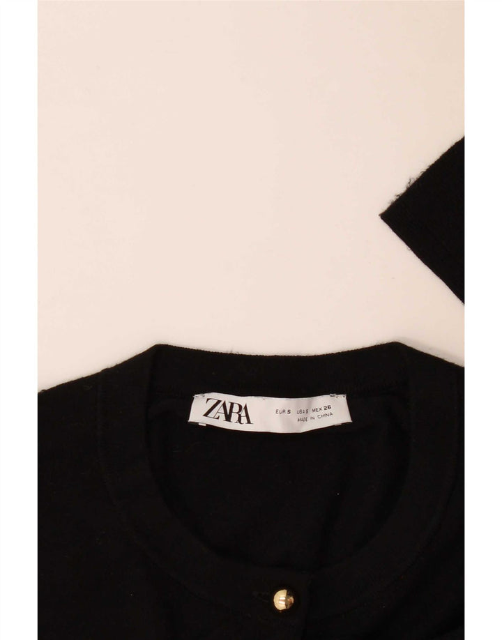 Maglione cardigan da donna Zara UK 10 piccolo nero