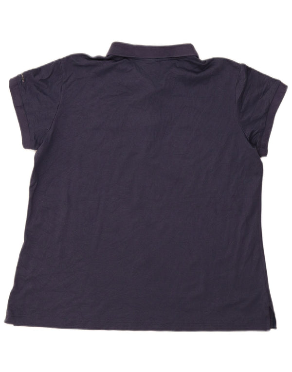 Polo Columbia Omni-Wick da donna UK 18 XL Blu Navy