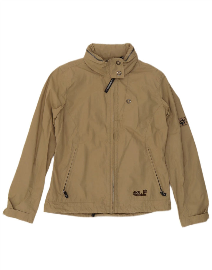Giacca bomber con cappuccio da donna Jack Wolfskin UK 16 grande kaki