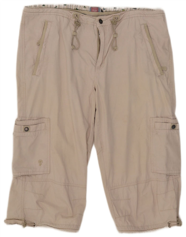 Pantaloncini cargo da uomo Fat Face W38 XL in cotone beige