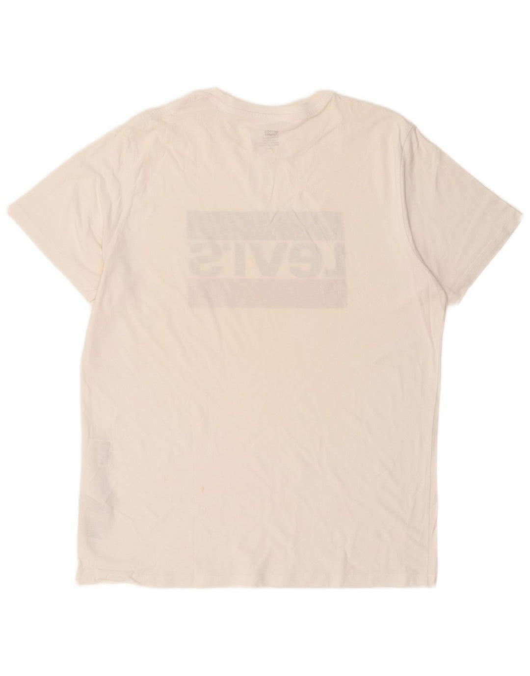 T-shirt grafica da uomo LEVI'S Top grande in cotone bianco