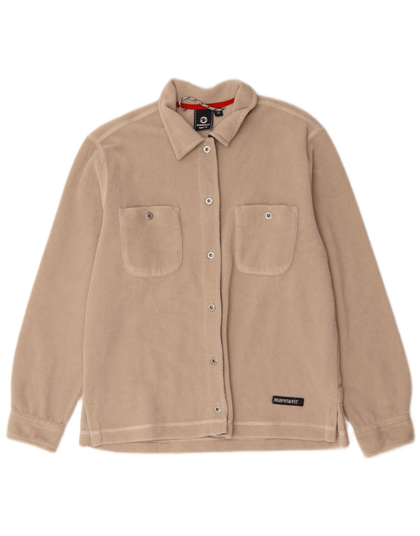 Camicia in pile da donna Murphy & Nye UK 14 Poliestere beige medio