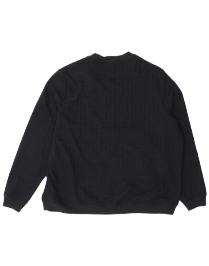 Giacca da ginnastica da donna Marks & Spencer UK 20 2XL Poliestere nero a quadri