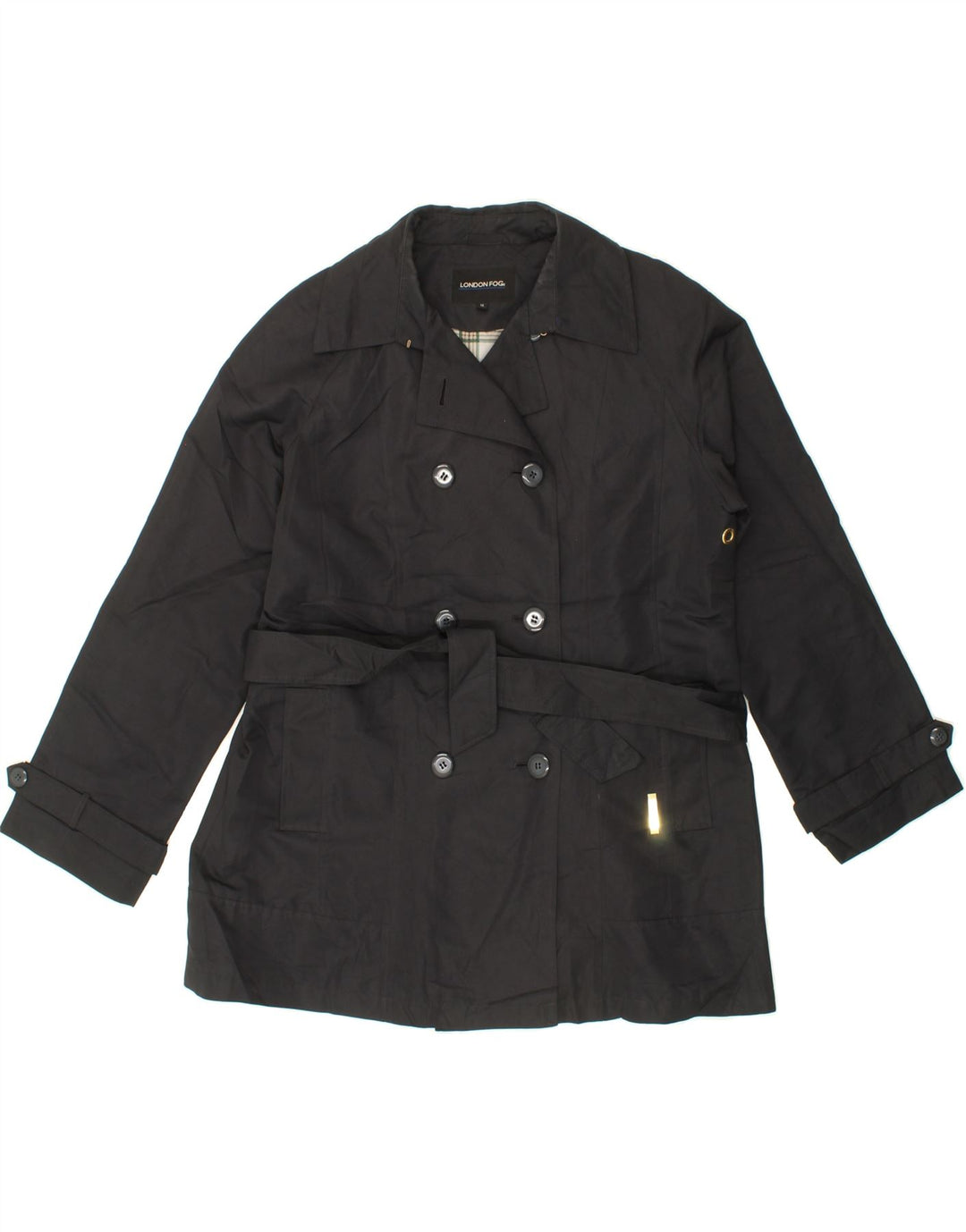 LONDON FOG Womens Pea Coat UK 14 Large Navy Blue Vintage London Fog and Second-Hand London Fog from Messina Hembry 