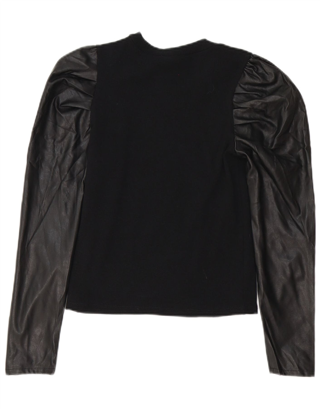 Camicetta a maniche lunghe da donna Zara UK 12 poliestere nero medio