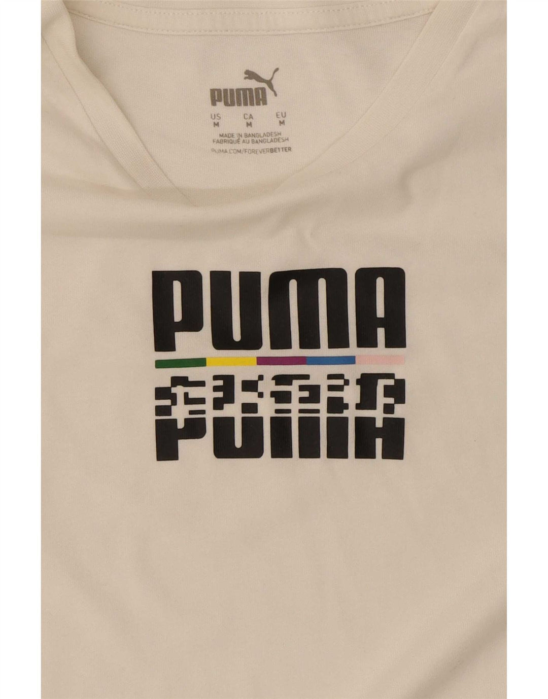 T-shirt grafica da uomo Puma Top bianca media