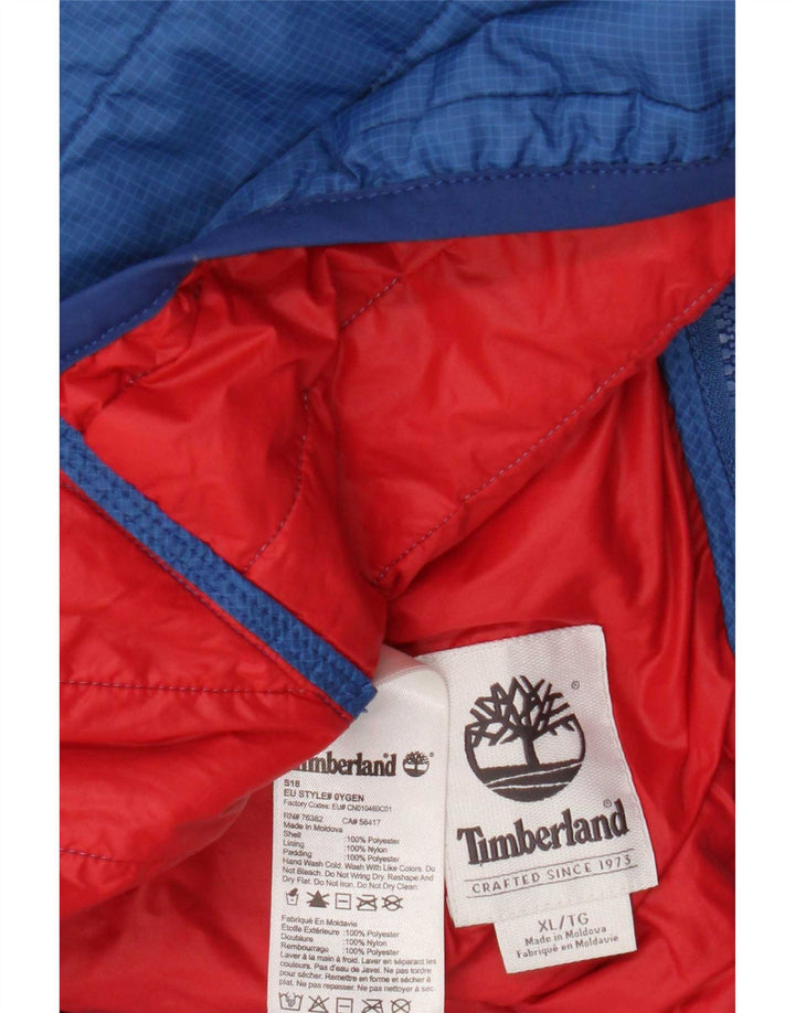 Giacca imbottita da uomo Timberland UK 42 XL poliestere blu