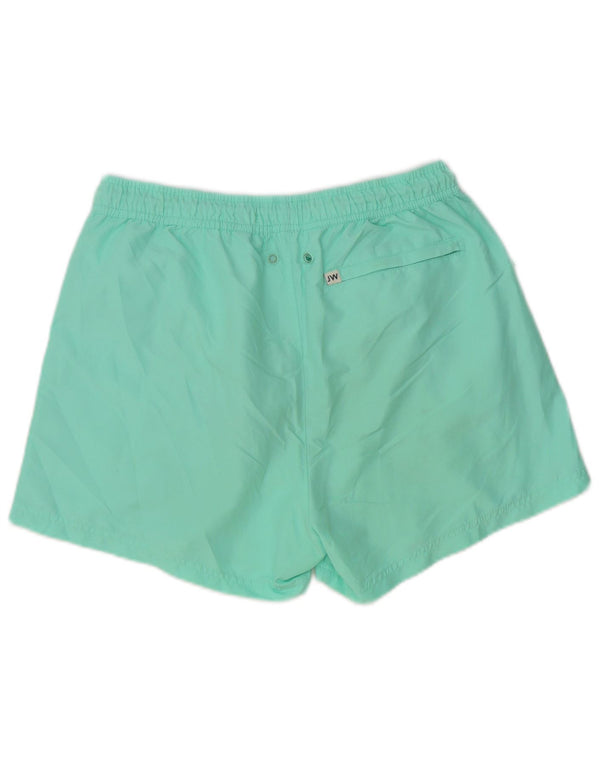 Pantaloncini da bagno grafici da uomo Jack Wills color block turchese medio