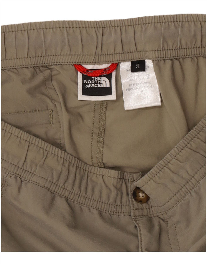 Pantaloni cargo capri da uomo The North Face piccoli W28 L18 poliestere kaki