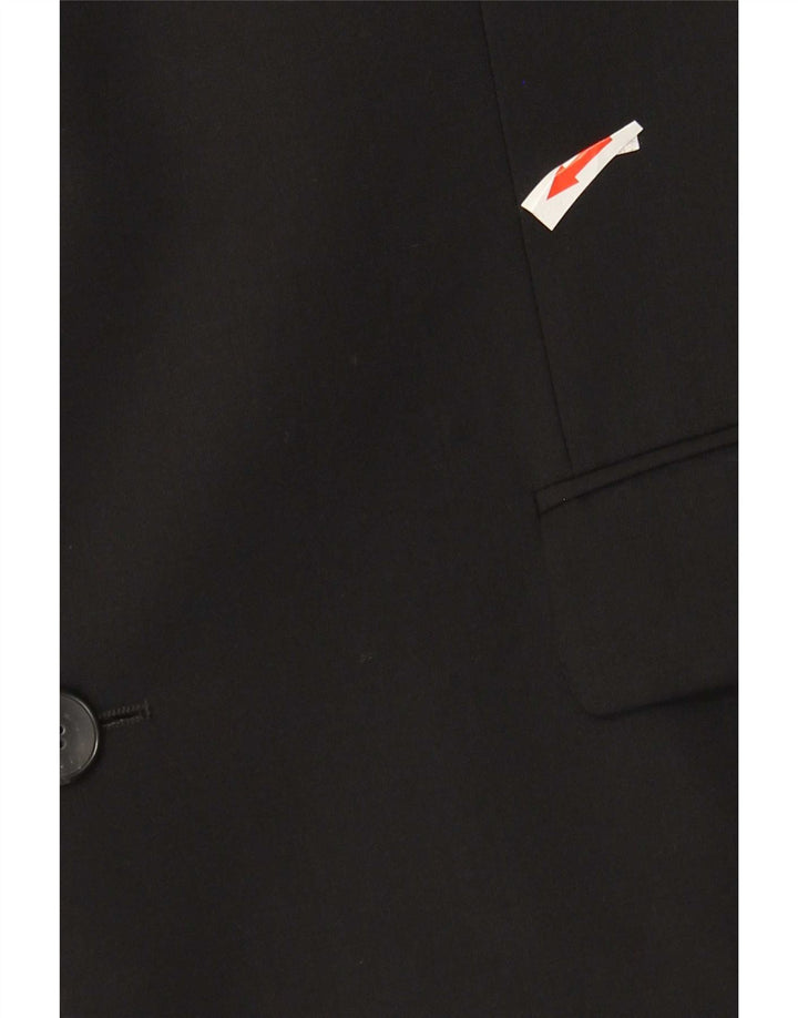 Giacca blazer da uomo a 2 bottoni Hugo Boss EU 50 grande lana nera