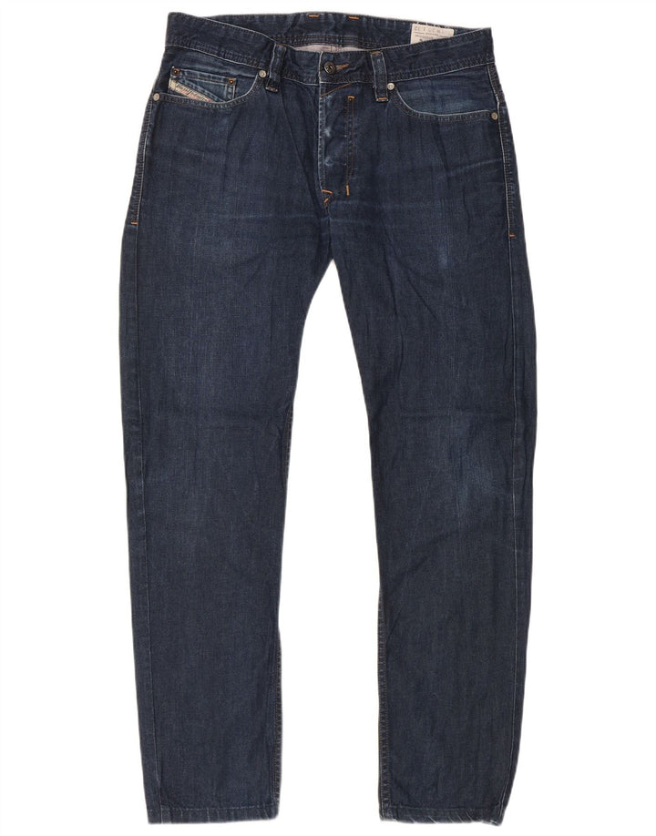 Jeans slim da uomo Diesel W30 L30 in cotone blu navy