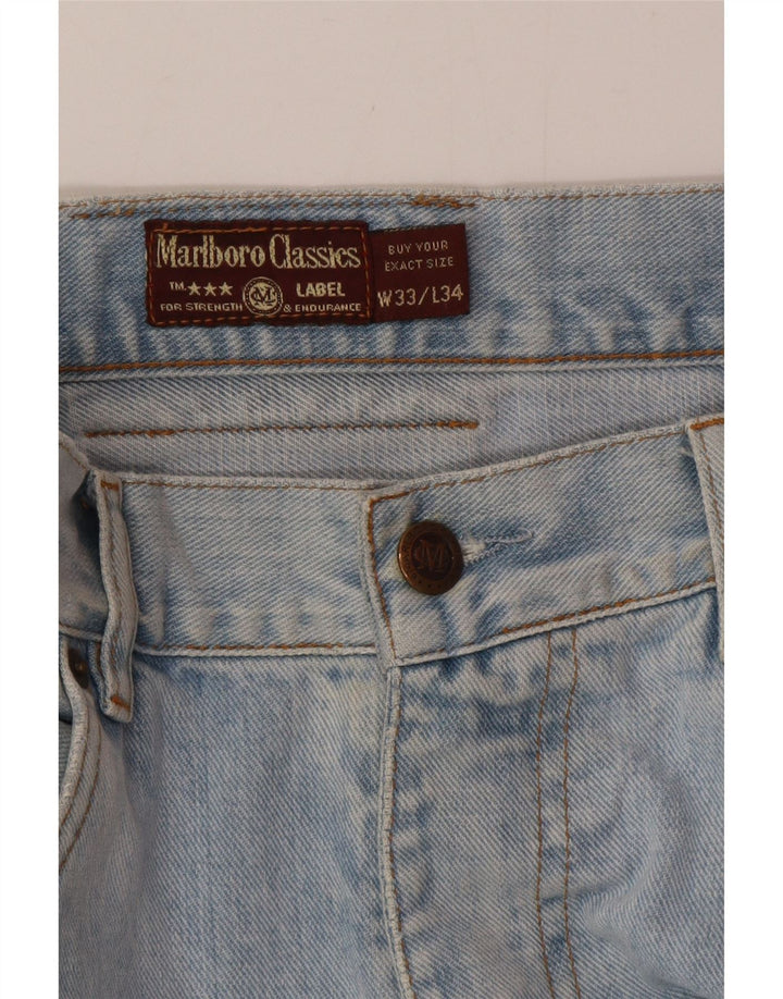 Jeans dritti da uomo Marlboro Classics W33 L34 cotone blu