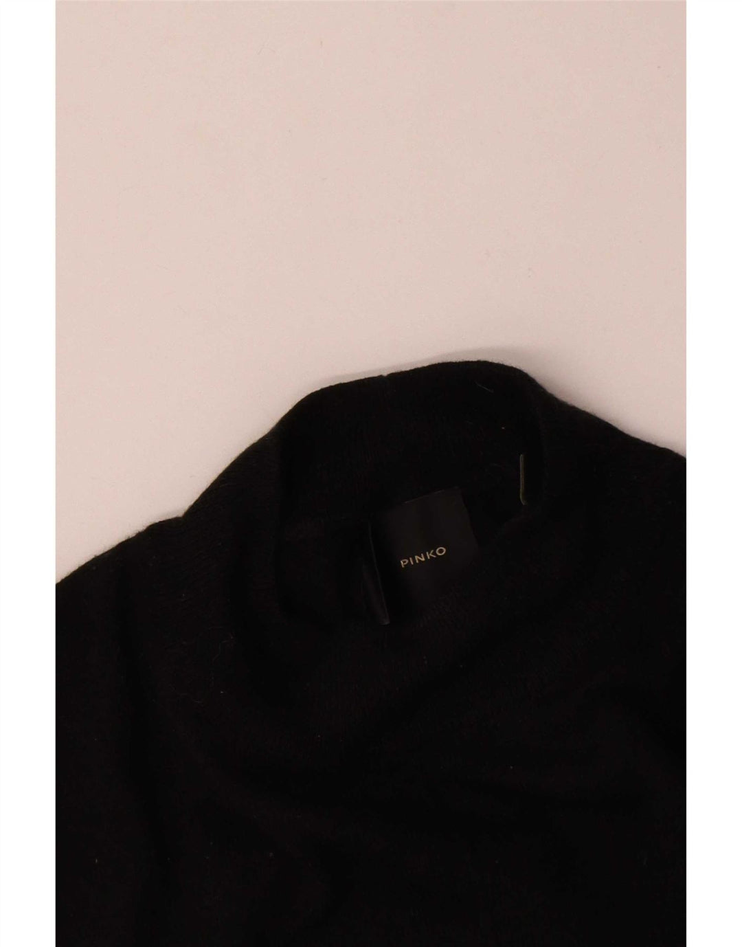 Maglione maglione collo alto da donna Pinko UK 12 medio nero geometrico