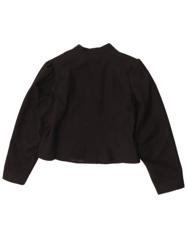 Giacca Bolero vintage da donna UK 14 media nera