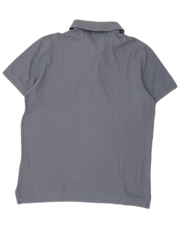Polo slim fit da uomo Tommy Hilfiger XL in cotone blu