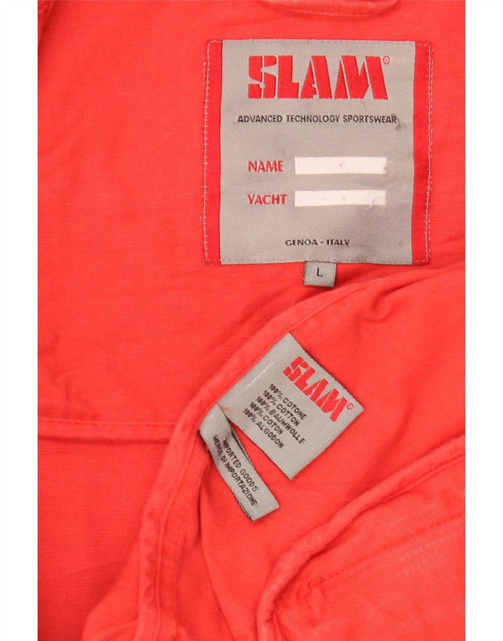 Giubbotto bomber da uomo Slam UK 40 grande cotone rosso
