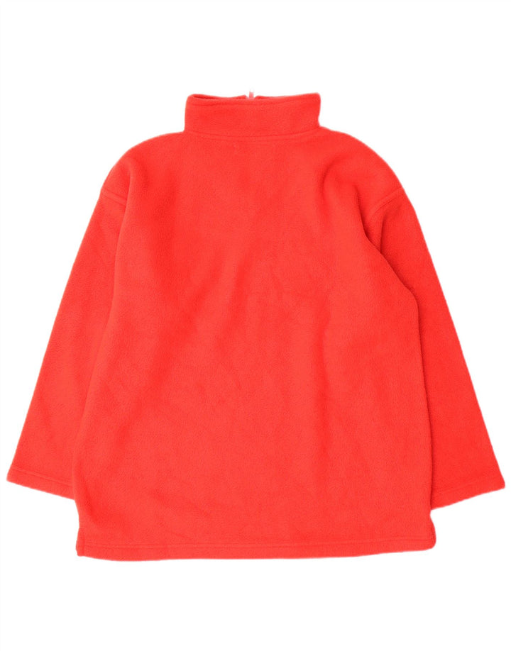 Maglione in pile da ragazzo con zip VINTAGE 9-10 anni rosso