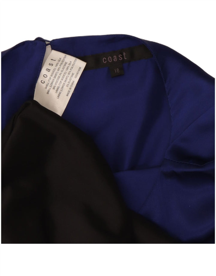 Abito tubino da donna COAST UK 18 XL Poliestere color block nero