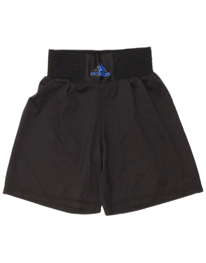 Pantaloncini sportivi da boxe da uomo Adidas piccoli sportivi in poliestere nero