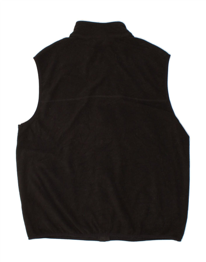 IZOD Mens Fleece Gilet UK 40 Large Black Polyester Vintage Izod and Second-Hand Izod from Messina Hembry 