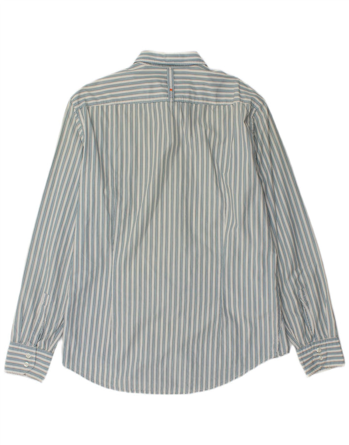 Camicia da ragazzo Hugo Boss 15-16 anni Cotone a righe grandi blu