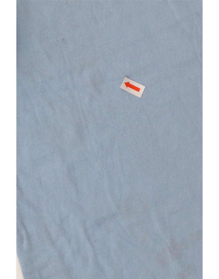 Crew Clothing T-shirt da uomo Top in cotone blu medio
