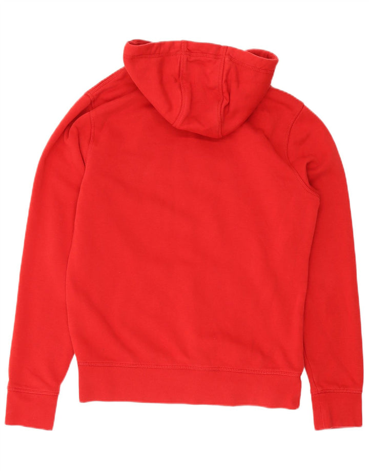 Maglione con cappuccio grafico da uomo Tommy Hilfiger in cotone rosso medio