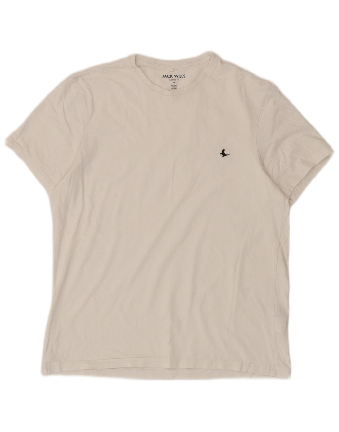 T-shirt da uomo dalla vestibilità classica Jack Wills Top in cotone bianco medio