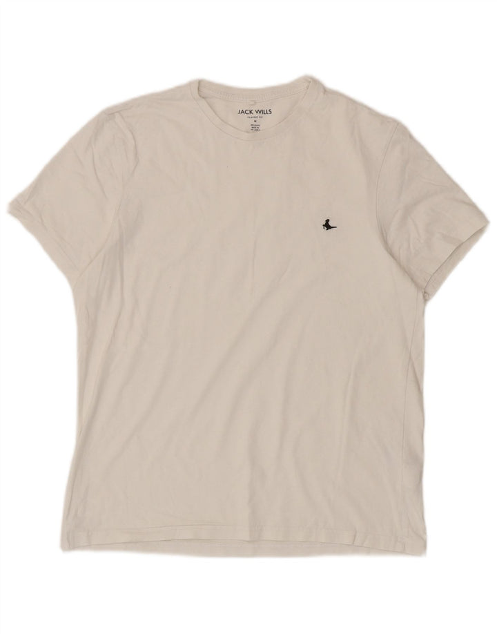 T-shirt da uomo dalla vestibilità classica Jack Wills Top in cotone bianco medio