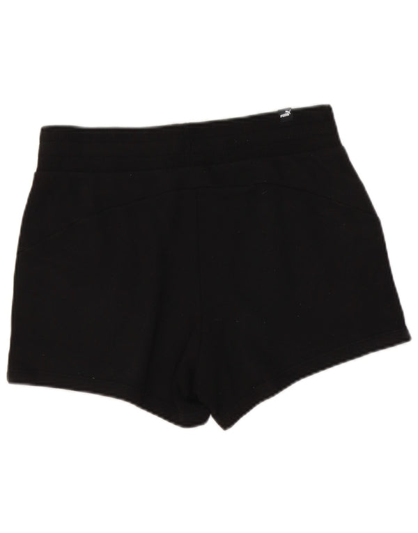Pantaloncini sportivi da donna Puma UK 8 piccoli in cotone nero