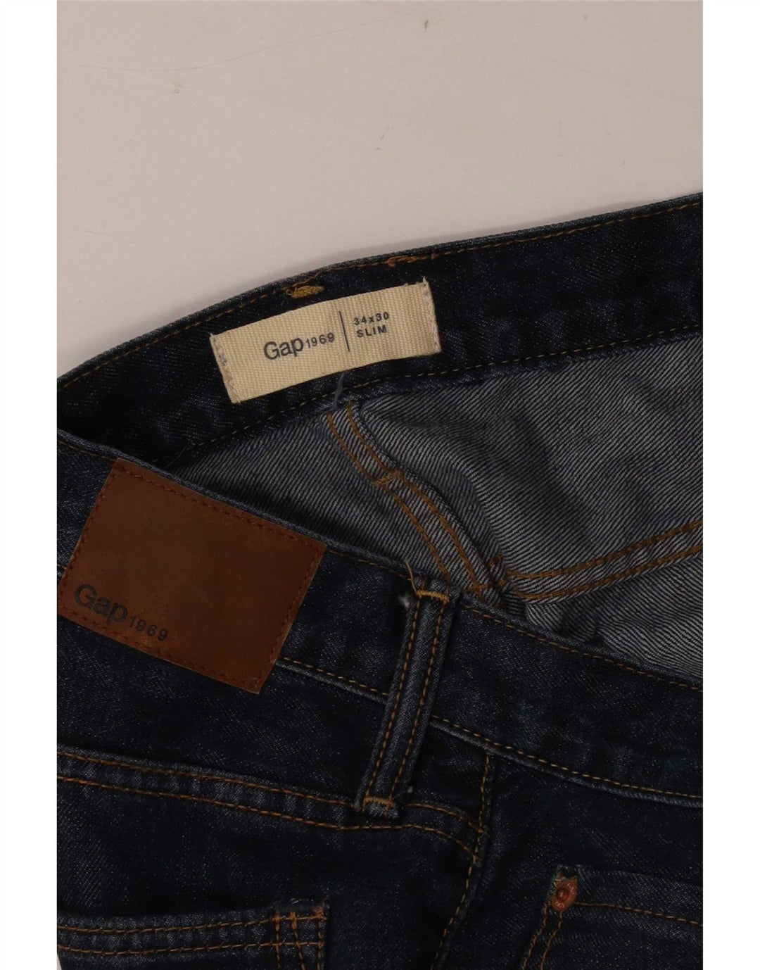 Jeans slim da uomo Gap W34 L30 cotone blu