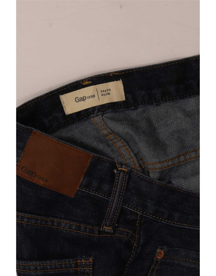 Jeans slim da uomo Gap W34 L30 cotone blu