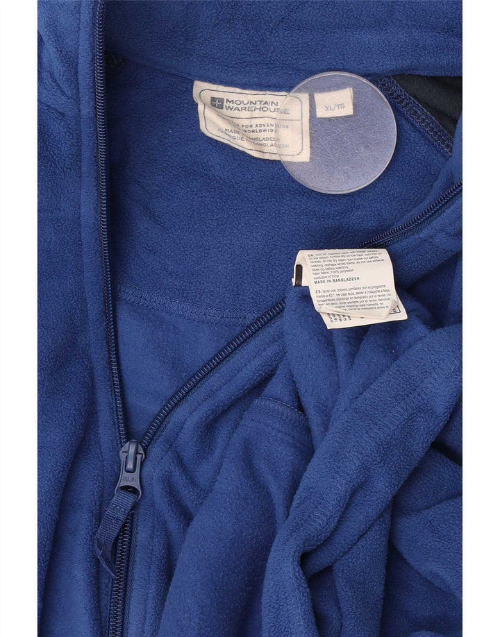 Giacca in pile da uomo Mountain Warehouse UK 42 XL Poliestere color block blu