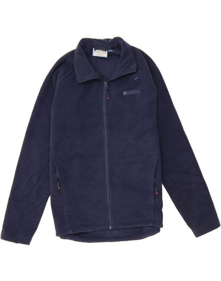 MOUNTAIN WAREHOUSE Womens Fleece Jacket UK 14 Large Navy Blue Polyester Vintage Mountain Warehouse and Second-Hand Mountain Warehouse from Messina Hembry 