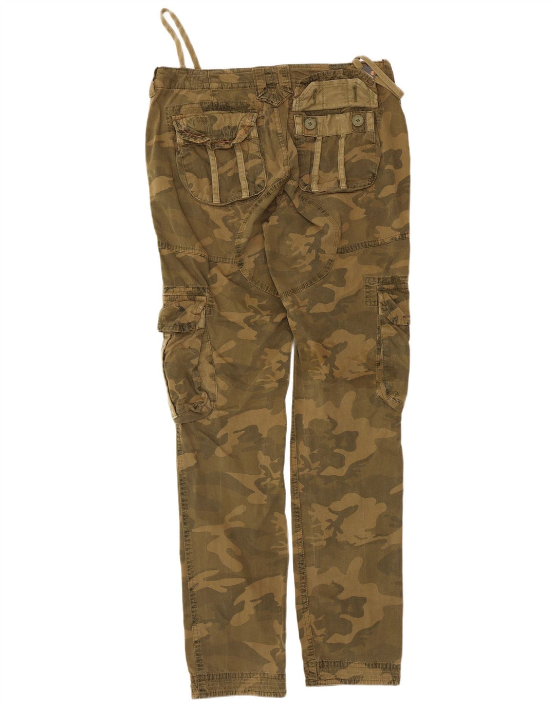 Pantaloni cargo dritti da uomo Superdry medi W34 L33 mimetici kaki