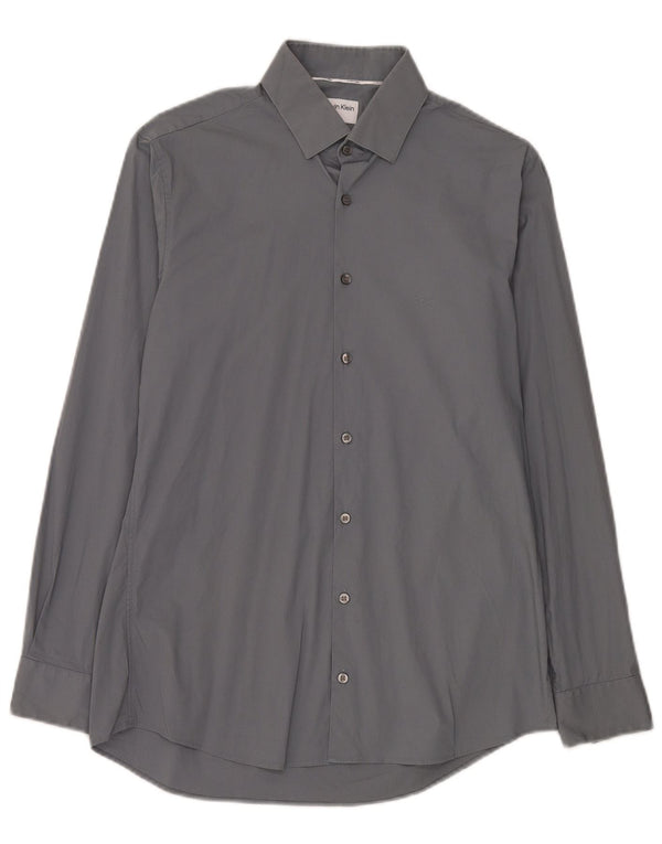 Camicia slim fit da uomo Calvin Klein taglia 39 grigio medio
