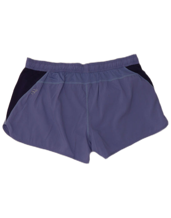 Pantaloncini sportivi da donna Puma UK 14 Large Viola Colourblock Poliestere